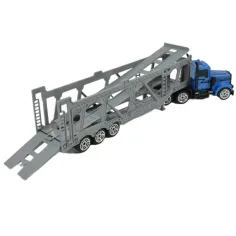 City Truck: Modrý kamión na prepravu áut 22 cm obrázok 4
