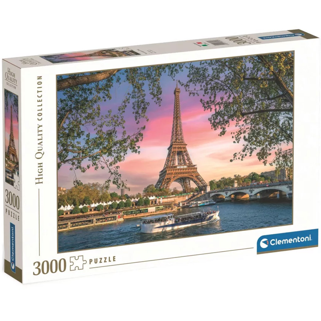 HQC Eiffelova veža, Paríž 3000-dielny puzzle - Clementoni