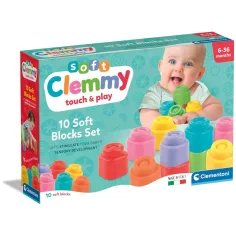 Clemmy 10 ks mäkkých stavebných kociek - Clementoni