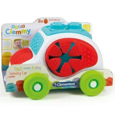 Clemmy Auto mäkké stavebné kocky súprava 8ks - Clementoni