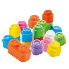 Clemmy: Mäkké farebné stavebné kocky pre bábätká 20ks sada - Clementoni obrázok 2