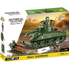 COBI: M4A1 Sherman tank stavebnica (3126)