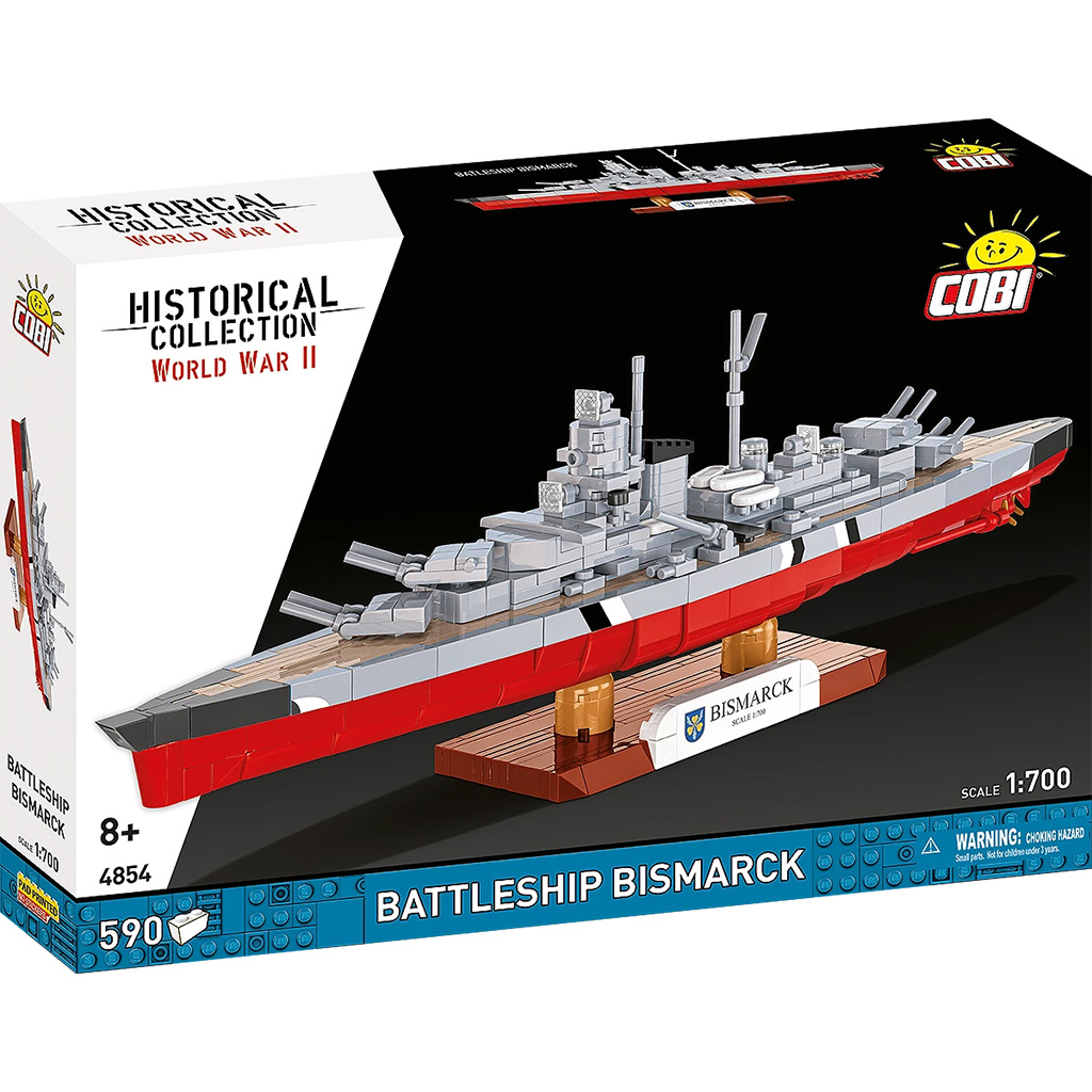 COBI: WW II Bitevník Bismarck stavebnica (4854)