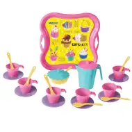 Coffee Time ružová kávová súprava s táckou - Wader