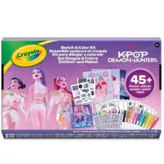 Crayola: Color & Sketch - K-Pop Demon Hunters kreatív kresliaci a farbiaci set