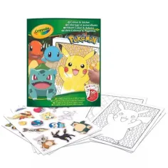 Crayola: Farba & Nálepka - Pokémon pracovný zošit