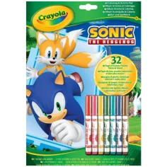 Crayola: Sonic, omaľovánka a pracovný zošit s ježkom