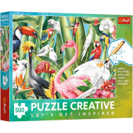 Creative rajky 500-dielne omaľovávacie puzzle - Trefl