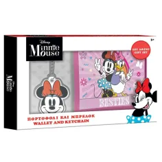 Minnie myš peňaženka s kľúčenkou darčekový balík
