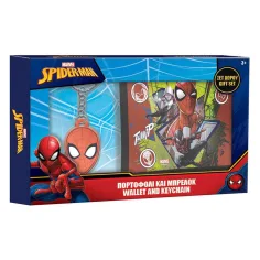 Spider-Man peňaženka s kľúčenku darčekový balík