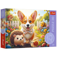 Deň s psíkom Corgi 30-dielne puzzle - Trefl