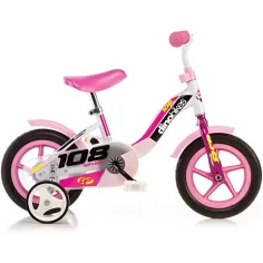 Ružový detský bicykel veľkosti 10 - Dino bikes bicykel