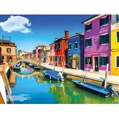 Diamantové puzzle: Benátsky diamantový maliarsky set 30x40cm