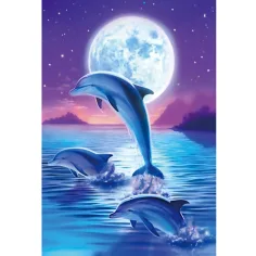 Diamantové puzzle: Delfíny diamantový maliarsky set 10x15cm