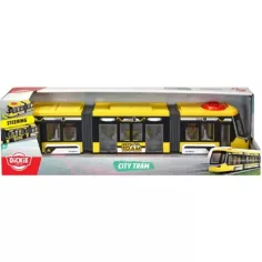 Dickie Toys: Siemens Combino žltá mestská električka s riadením a otváracími dverami - Simba Toys