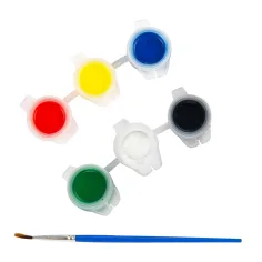 Dino Paint Set: Maľovateľná figura dinosaura s farbami a štetcom 9-dielna sada obrázok 3