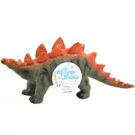Dino World: Vinylová figúrka dinosaura Stegosaurus so zvukom a bavlnenou výplňou 35 cm