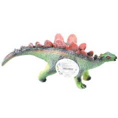 Dino World: Vynilová figúrka dinosaura Stegosaurus so zvukovým efektom a bavlnenou výplňou 35cm obrázok 2