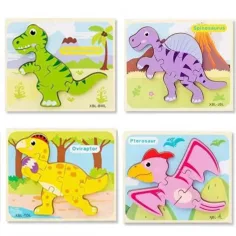 Dinosaurus drevené puzzle vo viacerých variantoch obrázok 2