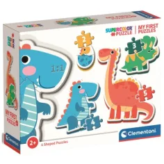 Dinosaury 4 v 1 detská skladačka 2-3-4-5ks - Clementoni
