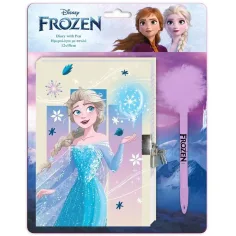 Disney: Ľadové kráľovstvo 2 tajný denník s zámkom a pom-pom perom 12x18cm 60 strán