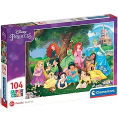Disney Princezné 104ks Super Color Puzzle - Clementoni