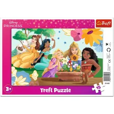 Disney Princezné 15ks rámový puzzle - Trefl