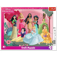 Disney Princezné 25-dielne rámové puzzle – Trefl