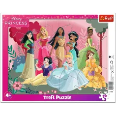 Disney Princezné 25 ks rámiková skladačka – Trefl