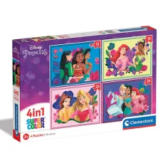 Disney princezné 4 v 1 puzzle - Clementoni