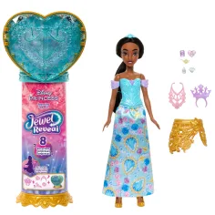 Disney Princezné - Csupaszív Prekvapenie Bábika - Jasmína - Mattel obrázok 6