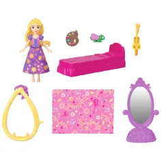 Disney Princezné Hrad mini Rapunzel s bábikou - Mattel obrázok 3