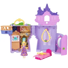 Disney Princezné Hrad mini Rapunzel s bábikou - Mattel