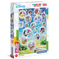 Disney rozprávkové postavy Supercolor puzzle 104ks - Clementoni