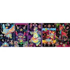 Disney Vintage farebné 1000 dielne panoráma puzzle - Clementoni obrázok 2