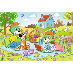 Dobrodružstvá rodiny Treflik - 60 kusové puzzle - Trefl obrázok 2
