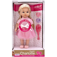 Dolls World: hovoriaca bábika Charlotte v maďarčine, v ružových šatách