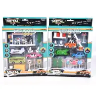 Dopravná súprava s vrtuľníkom, vozidlami a doplnkami