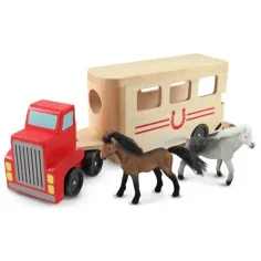 Drevený prepravný vozík na kone - Melissa & Doug obrázok 2