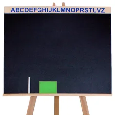 Drevená tabuľa ABC so stojanom obrázok 2