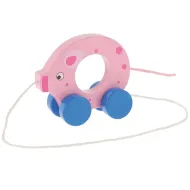 Drevená ťahacia hračka – Gurulajúce prasiatko – Trefl