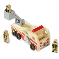 Drevené rebríkové hasičské auto - Melissa & Doug obrázok 2