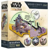 Drevené puzzle: Star Wars – Mandalorian 160-dielne prémiové drevené puzzle – Trefl