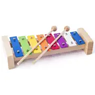 Drvený xylofón hudobný nástroj