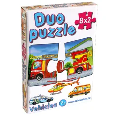 DUO Puzzle Vozidlá - D-Toys