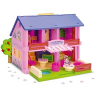 Dvojposchodový domček pre bábiky s nábytkom - Wader