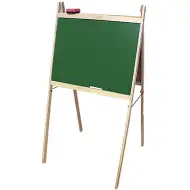 Dvojstranná stojacia drevená tabuľa