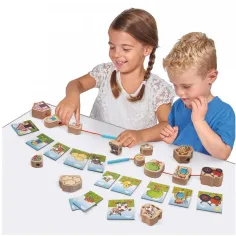 Eichhorn: Farmárske navliekacie drevené hračky 13ks - Simba Toys obrázok 3