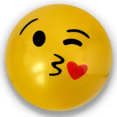 Emoji gumová lopta vo viacerých verziách 23cm obrázok 2