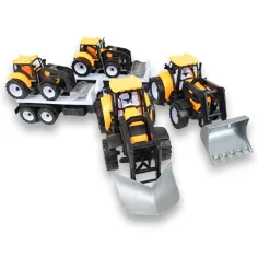 Engineering Truck: 2-dielna súprava Traktor s prívesom a pracovným strojom 46cm obrázok 5